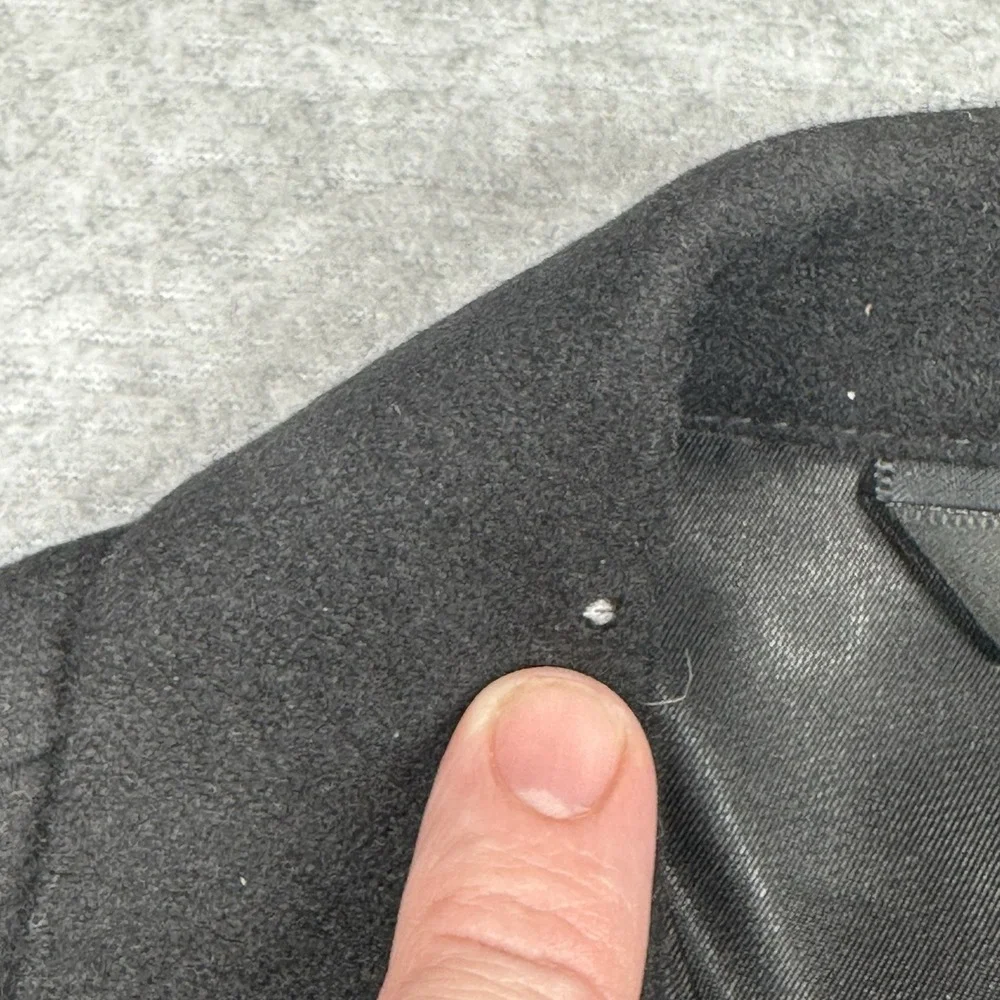 Brooke & Deane Pure Wool Blazer Mens 40R Black Jacket‎ Made In USA NOTE